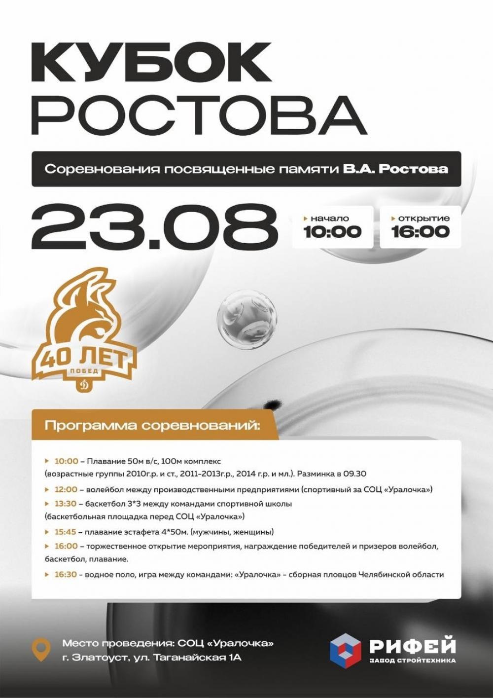 Все на «Кубок Ростова»!